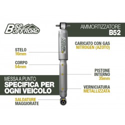 AMMORTIZZATORE B52 OFFROAD PER JEEP WRANGLER JK POSTERIORE