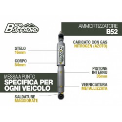 AMMORTIZZATORE B52 OFFROAD PER ISUZU D MAX DAL 2003 AL 2012 ANTERIORE