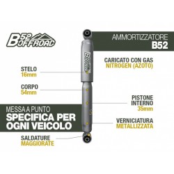 AMMORTIZZATORE B52 OFFROAD PER ISUZU D-MAX DAL 2003 al 2012 POSTERIORE